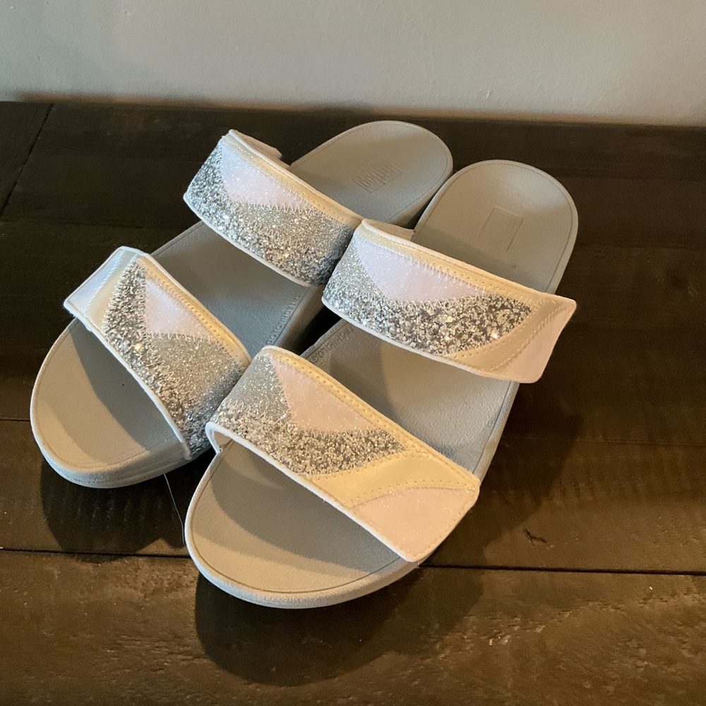 Fitflop Mina Ombré Glitter Slides Size 8